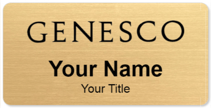 Custom name badges for Genesco