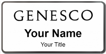 Custom name badges for Genesco