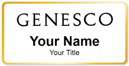 Custom name badges for Genesco