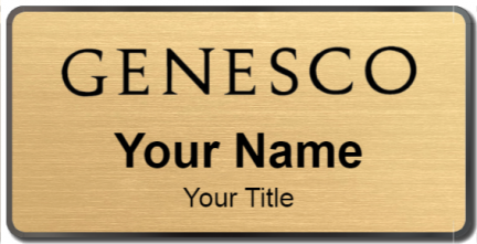 Custom name badges for Genesco