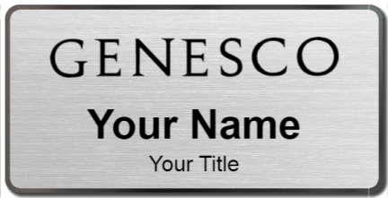 Custom name badges for Genesco