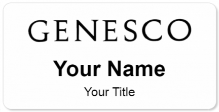 Custom name badges for Genesco