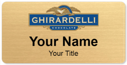 Custom name badges for Ghirardelli Chocolate