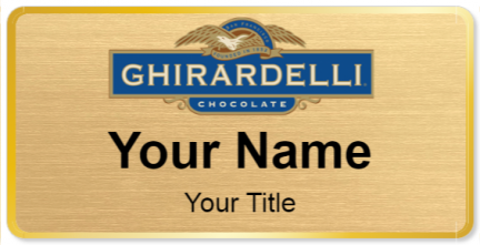 Custom name badges for Ghirardelli Chocolate
