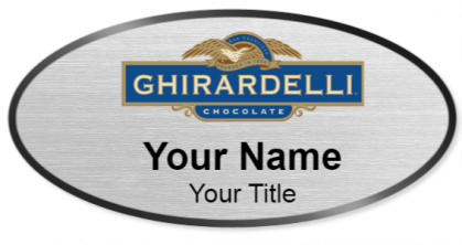 Custom name badges for Ghirardelli Chocolate
