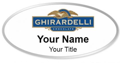 Custom name badges for Ghirardelli Chocolate