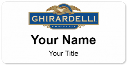 Custom name badges for Ghirardelli Chocolate