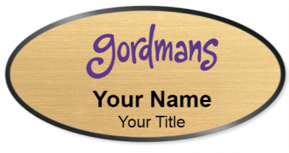Custom name badges for Gordmans
