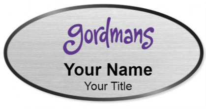 Custom name badges for Gordmans