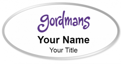 Custom name badges for Gordmans