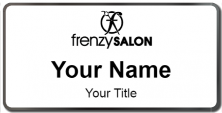 Custom name badges for Hair Frenzy Salon