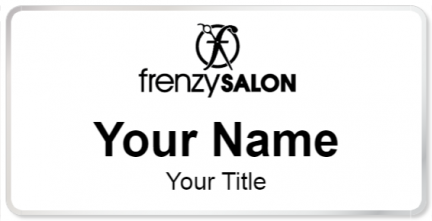 Custom name badges for Hair Frenzy Salon