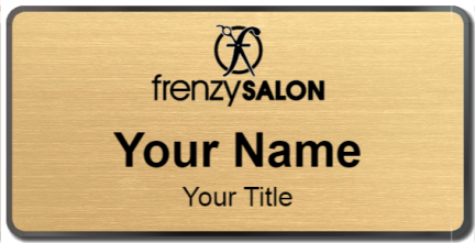 Custom name badges for Hair Frenzy Salon