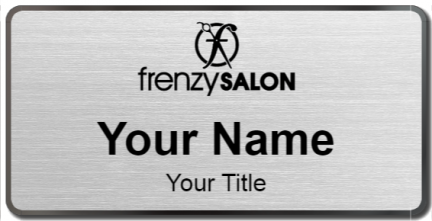Custom name badges for Hair Frenzy Salon