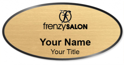 Custom name badges for Hair Frenzy Salon