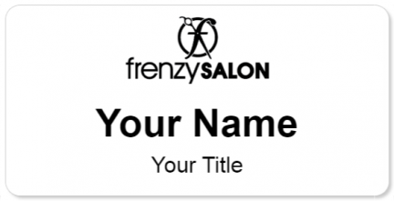 Custom name badges for Hair Frenzy Salon