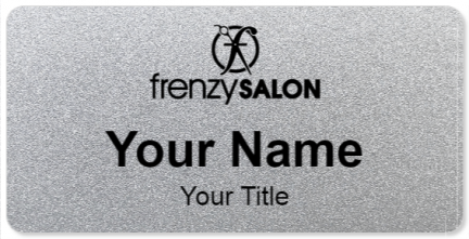 Custom name badges for Hair Frenzy Salon