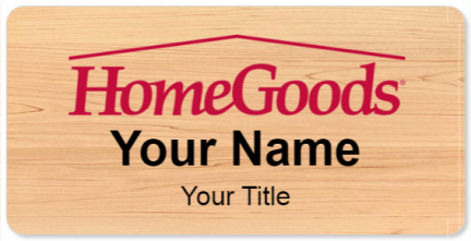 Custom name badges for HomeGoods