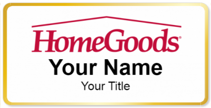 Custom name badges for HomeGoods
