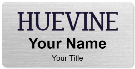 Custom name badges for Huevine