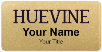 Custom name badges for Huevine