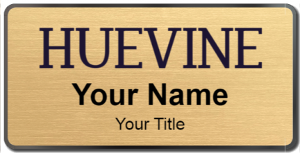 Custom name badges for Huevine