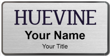 Custom name badges for Huevine