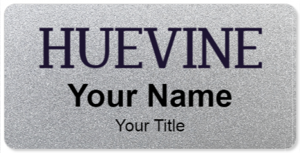 Custom name badges for Huevine