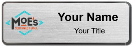 Custom name badges for Moes Southwest Grill