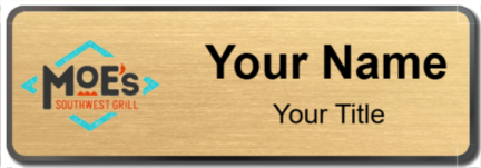 Custom name badges for Moes Southwest Grill