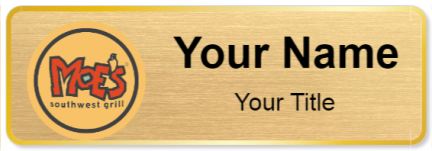 Custom name badges for Moes Southwest Grill
