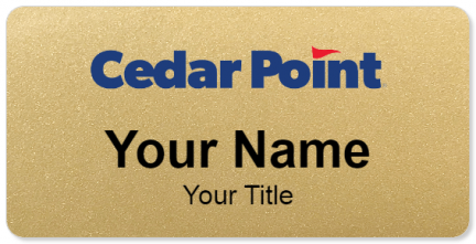 Custom name badges for Cedar Point
