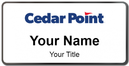 Custom name badges for Cedar Point