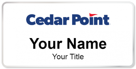 Custom name badges for Cedar Point