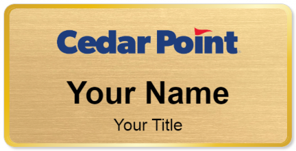 Custom name badges for Cedar Point
