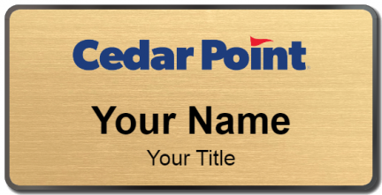 Custom name badges for Cedar Point