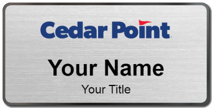 Custom name badges for Cedar Point