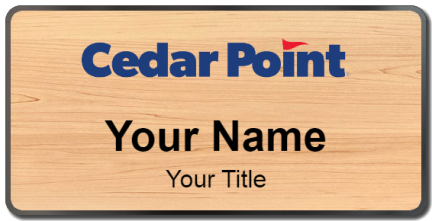 Custom name badges for Cedar Point