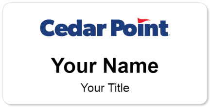 Custom name badges for Cedar Point