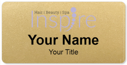 Custom name badges for Inspire Hair Beauty Spa