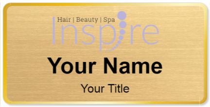 Custom name badges for Inspire Hair Beauty Spa