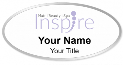 Custom name badges for Inspire Hair Beauty Spa