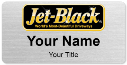 Custom name badges for Jet Black