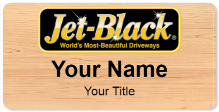 Custom name badges for Jet Black