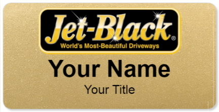 Custom name badges for Jet Black