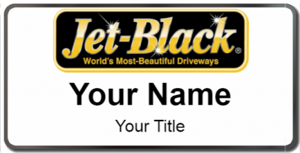 Custom name badges for Jet Black