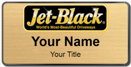 Custom name badges for Jet Black