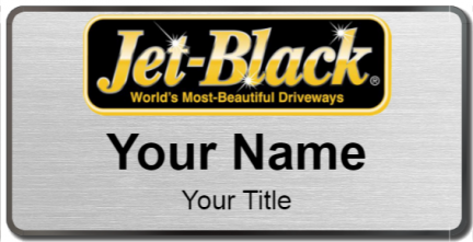 Custom name badges for Jet Black