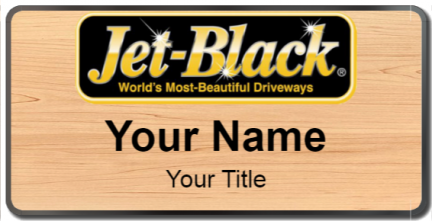 Custom name badges for Jet Black