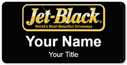 Custom name badges for Jet Black